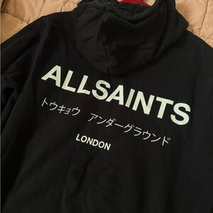 All Saints Classic Black Hoodie
